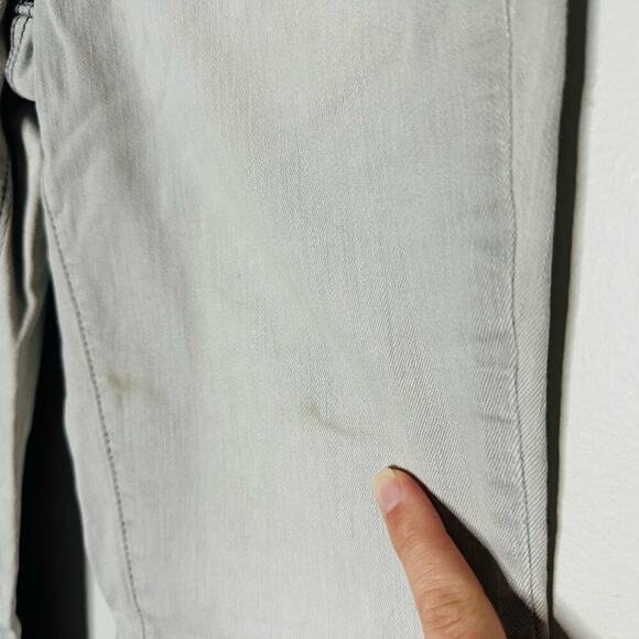 SPANX Women's Gray Ultra Light Wash Denim The Slim-X Cropped Jeans Size 29 - Picture 6 of 10